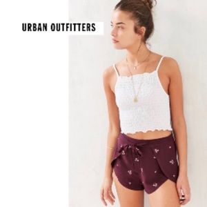 UO Tie front flowy shorts